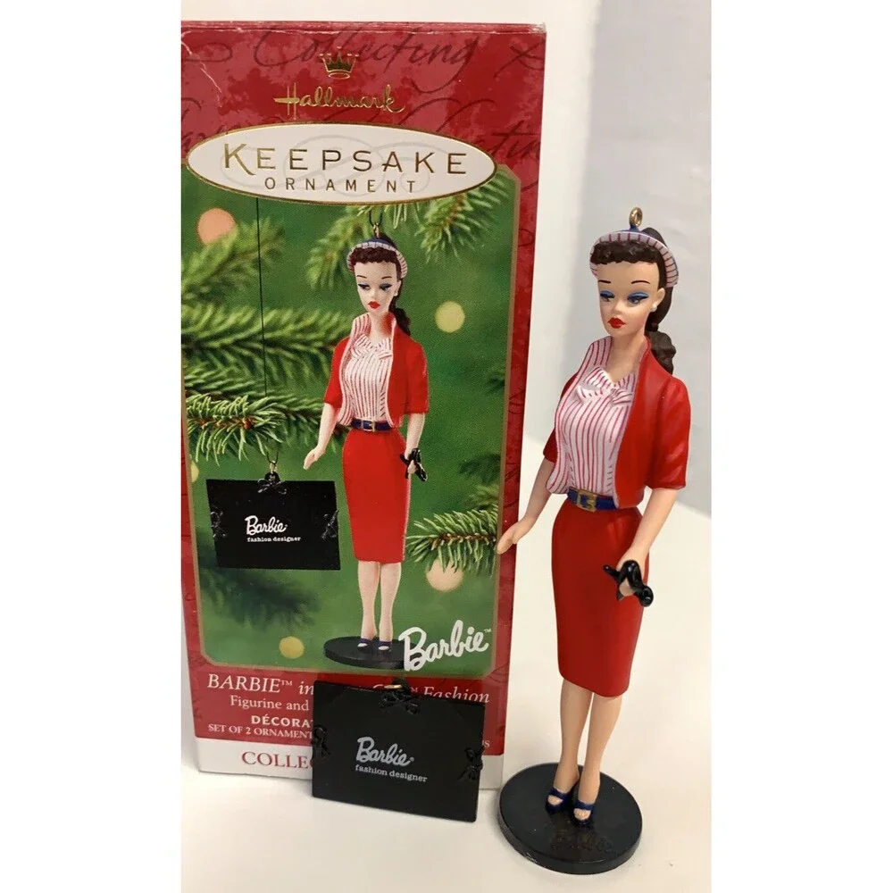 Hallmark Keepsake BUSY GAL Fashion Barbie #8 IN SERIES 2001 Ornament